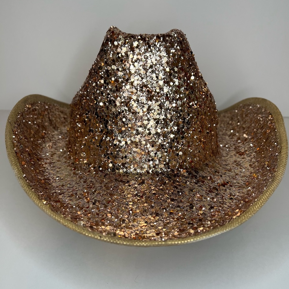 Gold cowgirl hat